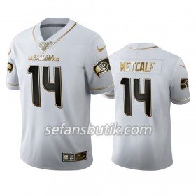 Seattle Seahawks Tröjor DK Metcalf 14 Nike Vit Golden Edition 100th - Herr